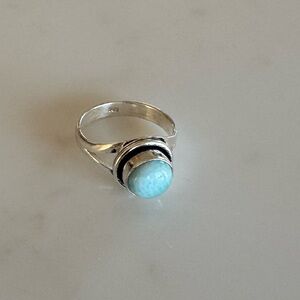 NWOT Sundance Pale Sky Ring, Larimar, Sterling Silver